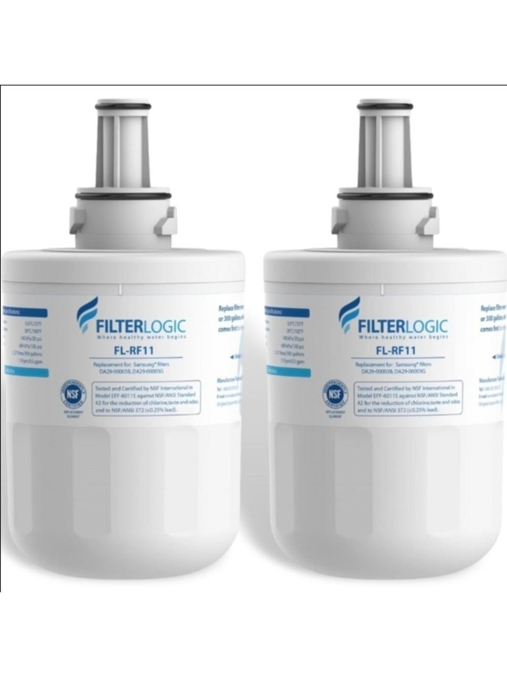 Set of 2 NEW sealed water filters for Samsung Refrigerator.